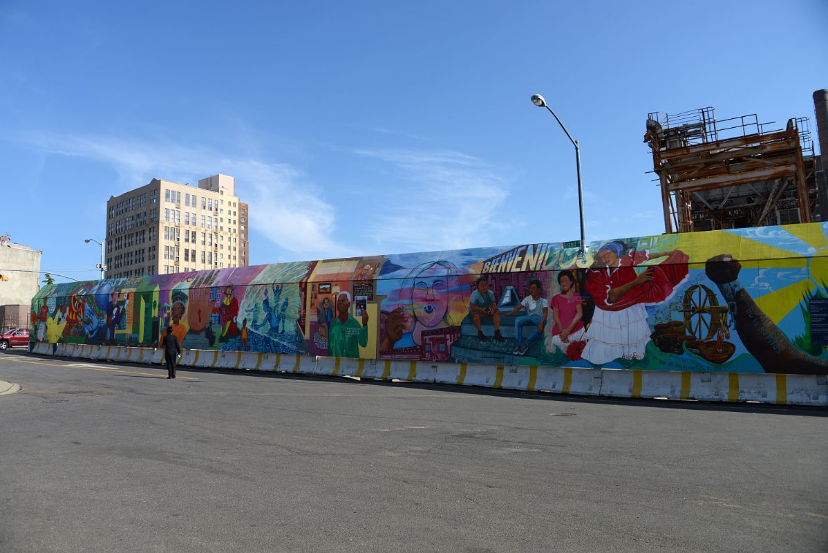 28 Cultura Con Azucar Culture With Sugar Street Mural Depicts Latino Cultural Values And The Significance of Domino Sugar At Grand And Kent Williamsburg New York